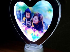 Magic mirror photo frame